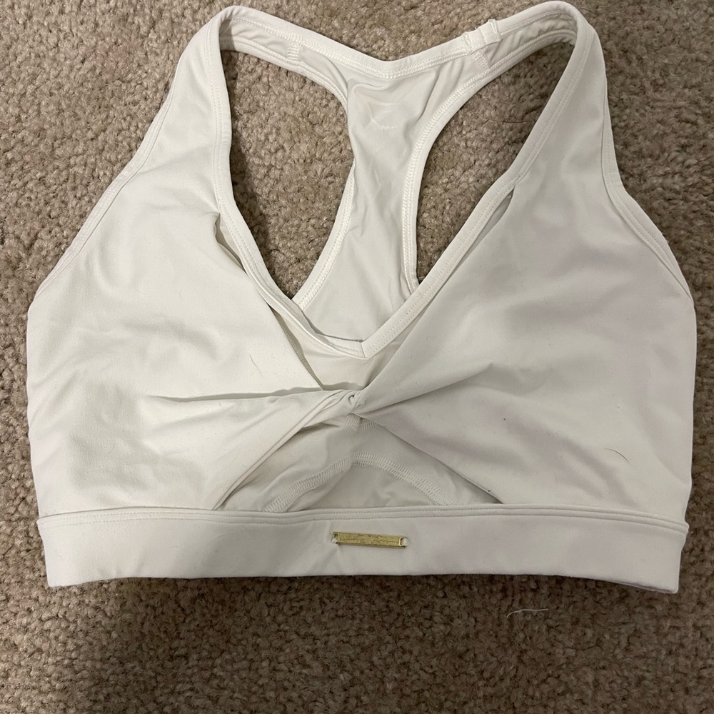Gymshark by Whitney Simmons white sports bra